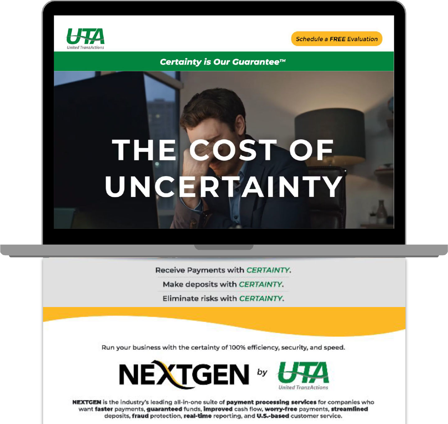 UTA Landing page